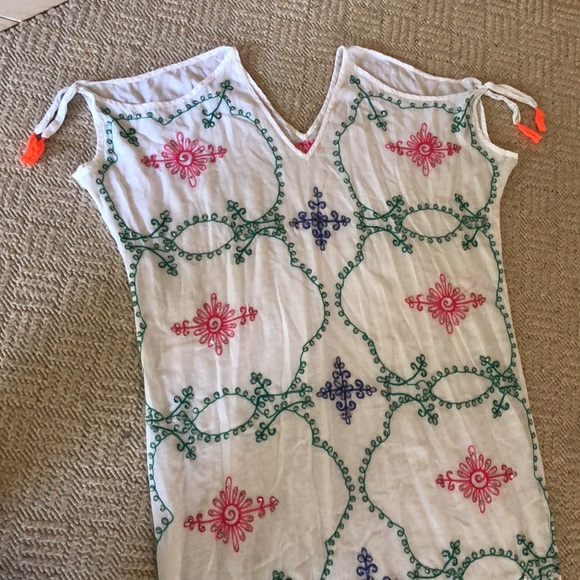 Ruby YaYa boho sequined caftan/swim coverup - Picture 2 of 10